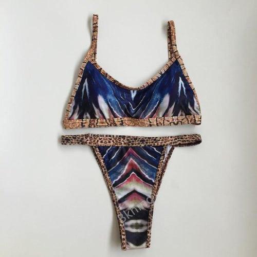 High Waist Wire Free Thong Bikini - SexyBling