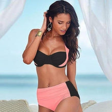 Load image into Gallery viewer, High Waist Bikini Plus Swimwear - SexyBling