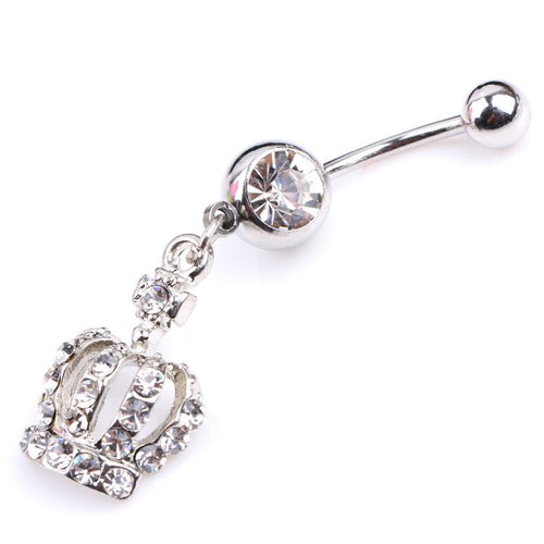 Crown Belly Button Ring - SexyBling