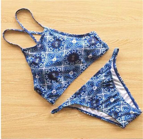 Sexy Padded Bandage Brazilian Bikini - SexyBling