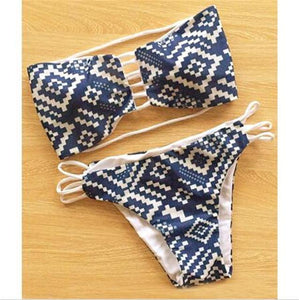 Sexy Padded Bandage Brazilian Bikini - SexyBling