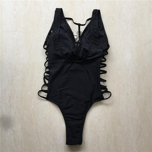 Hot High Waist One-Piece Bikini - SexyBling