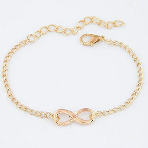 Infinity Charm Bracelet With Link Chain - SexyBling