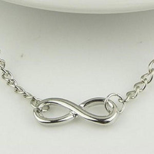 Infinity Charm Bracelet With Link Chain - SexyBling