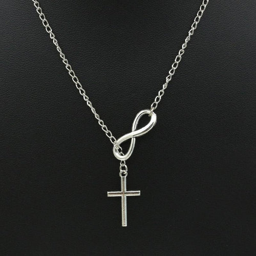 Infinity Cross Chain Necklace - SexyBling