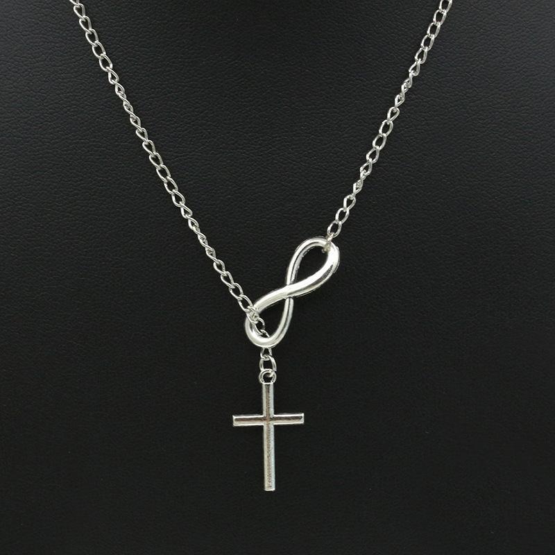 Infinity Cross Chain Necklace - SexyBling