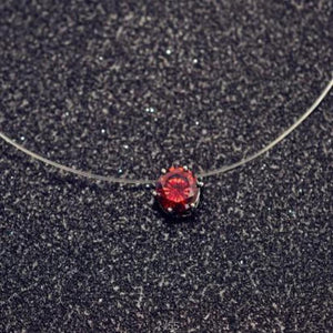 Invisible Wire Zircon Necklace - SexyBling