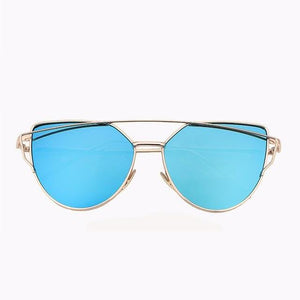 JOJO Cat Eye Sunglasses (Reflective Mirror) - SexyBling