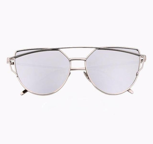 JOJO Cat Eye Sunglasses (Reflective Mirror) - SexyBling
