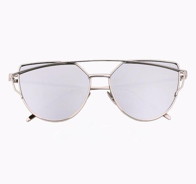 JOJO Cat Eye Sunglasses (Reflective Mirror) - SexyBling