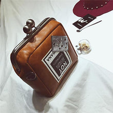 Load image into Gallery viewer, Kiss Lock Leather Clutch - SexyBling