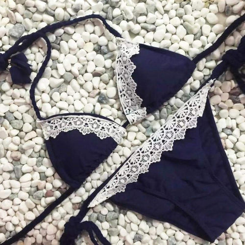 Lace Brazilian Bandage Bikini - SexyBling