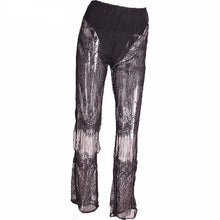 Load image into Gallery viewer, Lace See Through Wide Leg Pants - SexyBling