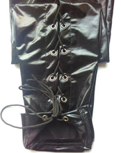 Load image into Gallery viewer, Lace Up Front Faux Leather Pant - SexyBling