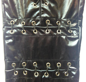 Lace Up Front Faux Leather Pant - SexyBling