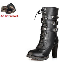 Load image into Gallery viewer, Ladies Lace Up Boots Knee High - SexyBling