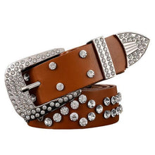 Load image into Gallery viewer, Leather Bling Belt - SexyBling