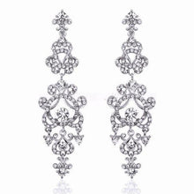 Load image into Gallery viewer, Long Crystal Chandelier Earrings - SexyBling