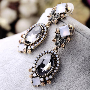 Long Crystal Earrings - SexyBling