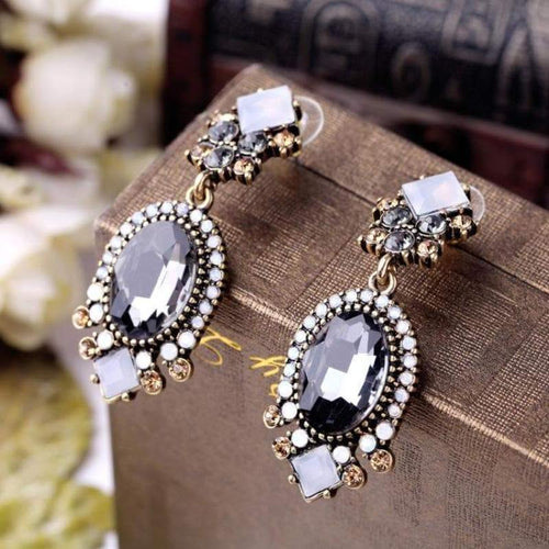 Long Crystal Earrings - SexyBling