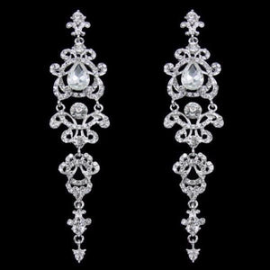 Long Gothic Chandelier Earrings - SexyBling