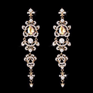 Long Gothic Chandelier Earrings - SexyBling