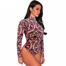Load image into Gallery viewer, Long Sleeve See Through Lace Bodysuits - SexyBling