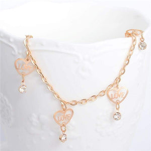 Love Hearts Anklet - SexyBling