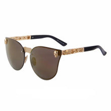 Load image into Gallery viewer, Metal Frame Sunglasses With Skulls On Side - SexyBling
