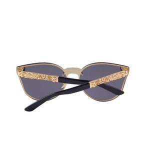 Metal Frame Sunglasses With Skulls On Side - SexyBling