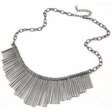 Load image into Gallery viewer, Metal Tassel Bib Necklace - SexyBling