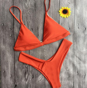 Minimal Coverage Halter Bikini - SexyBling