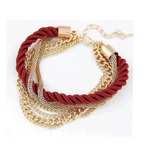 Multi Chain & Rope Bracelet - SexyBling