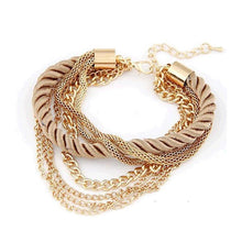 Load image into Gallery viewer, Multi Chain &amp; Rope Bracelet - SexyBling