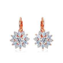 Load image into Gallery viewer, Brilliant Flower Stud Earrings - SexyBling