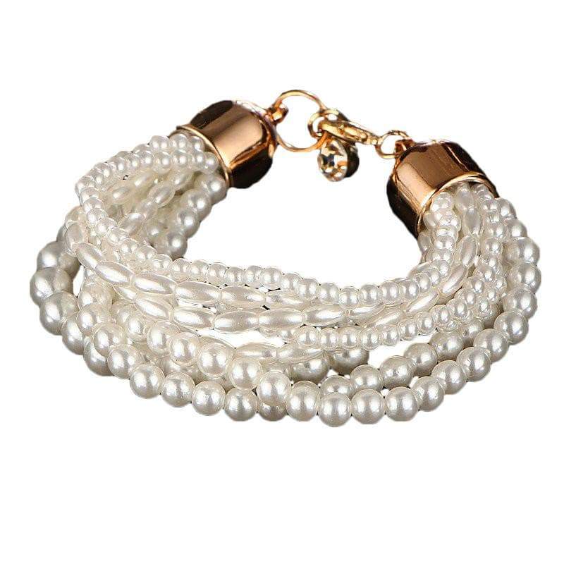 Multi Layer Pearl Bracelet - SexyBling