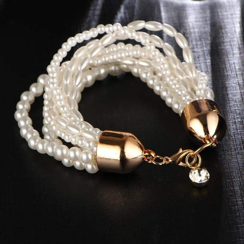 Multi Layer Pearl Bracelet - SexyBling