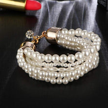Load image into Gallery viewer, Multi Layer Pearl Bracelet - SexyBling