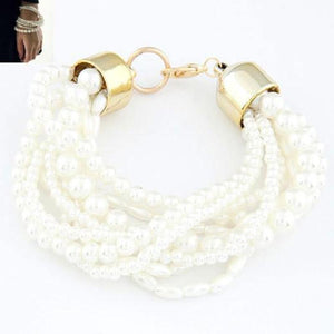 Multi Layer Pearl Bracelet - SexyBling