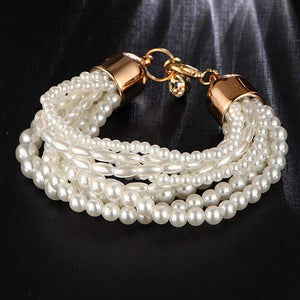 Multi Layer Pearl Bracelet - SexyBling