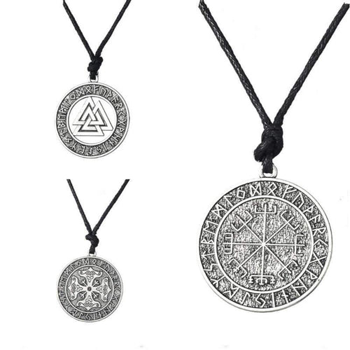 Odin's Symbol Of Norse Pendant Necklace - SexyBling