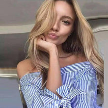 Load image into Gallery viewer, Off Shoulder Long Sleeve Blouse - SexyBling