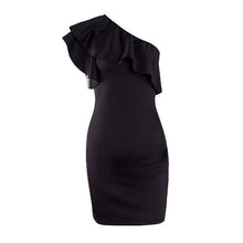 Load image into Gallery viewer, One Shoulder Ruffle Dress - SexyBling