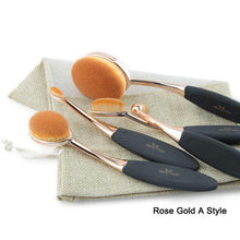 Load image into Gallery viewer, Oval Makeup Brushes Set - SexyBling