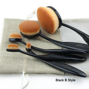 Oval Makeup Brushes Set - SexyBling