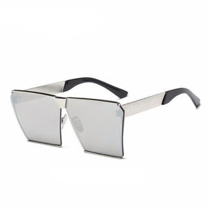 Oversized Square Flat Top Sunglasses - SexyBling