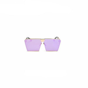 Oversized Square Flat Top Sunglasses - SexyBling
