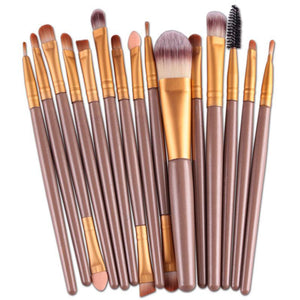 Professional 15 Pieces MakeUp Brush Set - SexyBling