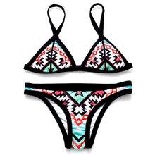 Load image into Gallery viewer, Retro Halter Bikini With Minimal Coverage Bottom - SexyBling
