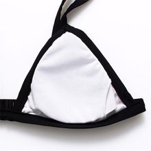 Load image into Gallery viewer, Retro Halter Bikini With Minimal Coverage Bottom - SexyBling